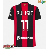 Camiseta AC Milan Christian Pulisic #11 Primera Equipación para mujer 2026-27 manga corta